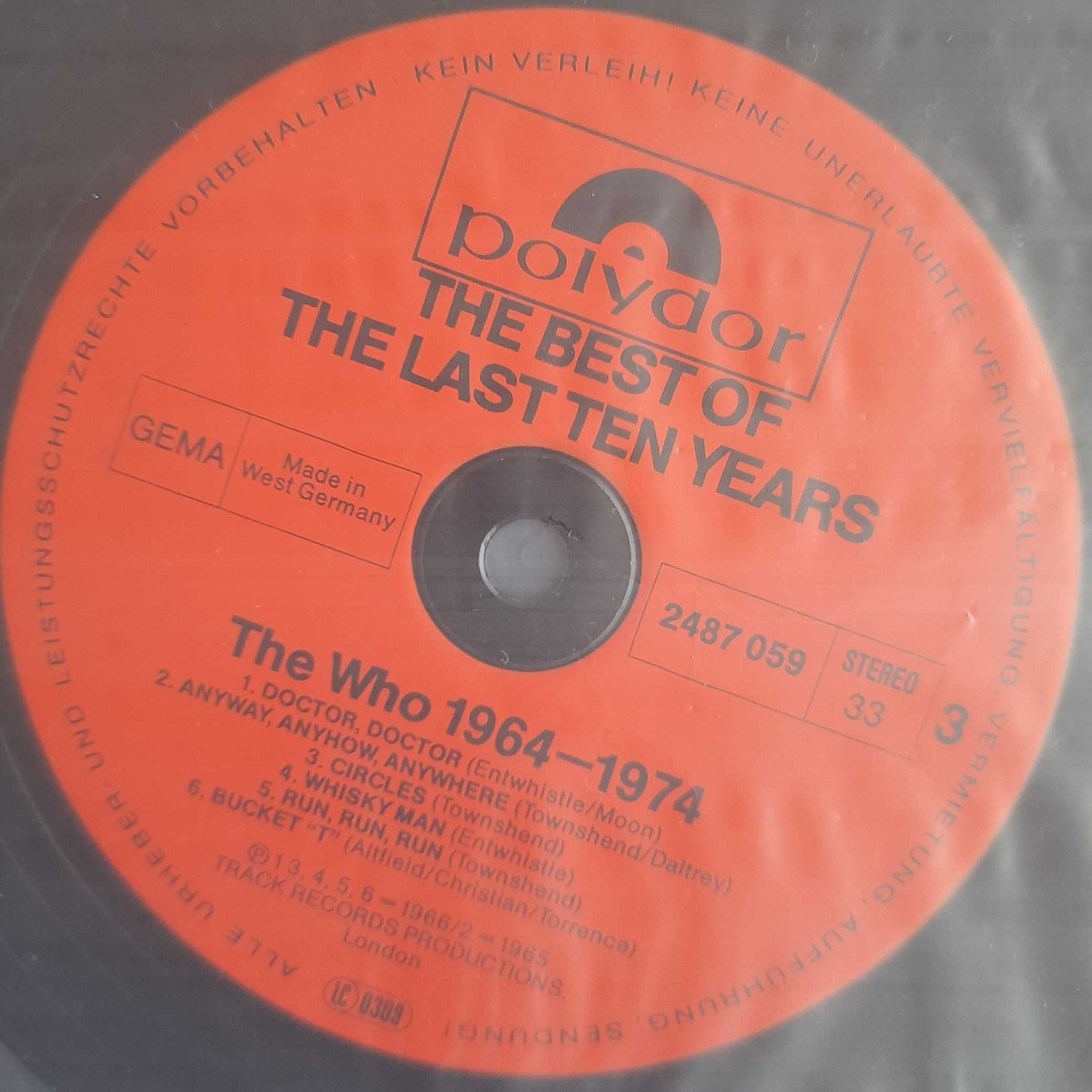 The Who – 64 - 74 / The Best Of The Last Ten Years, VG+/VG+ (без Ex)