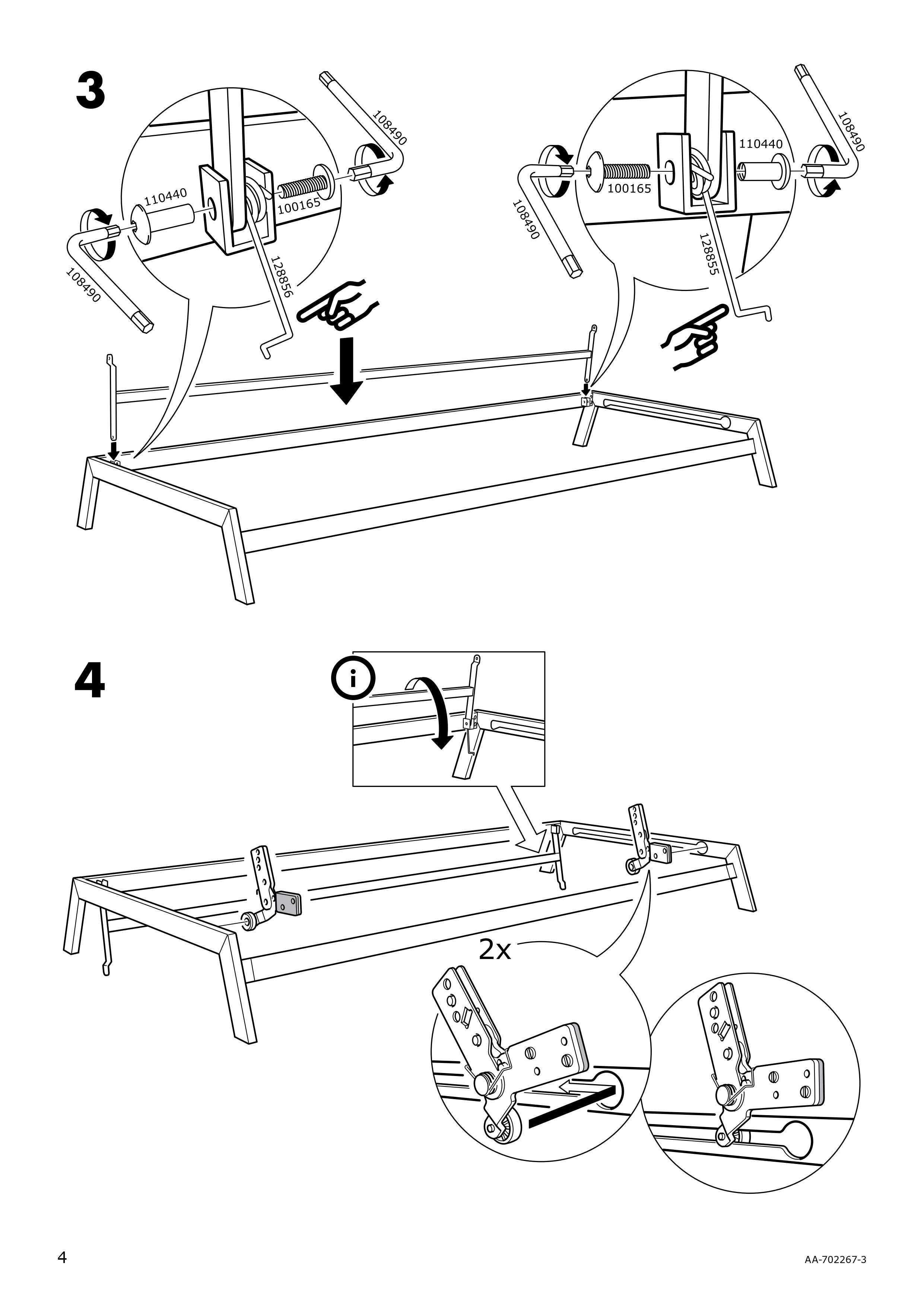 Sofa rozkładana 3-osobowa IKEA KARLABY