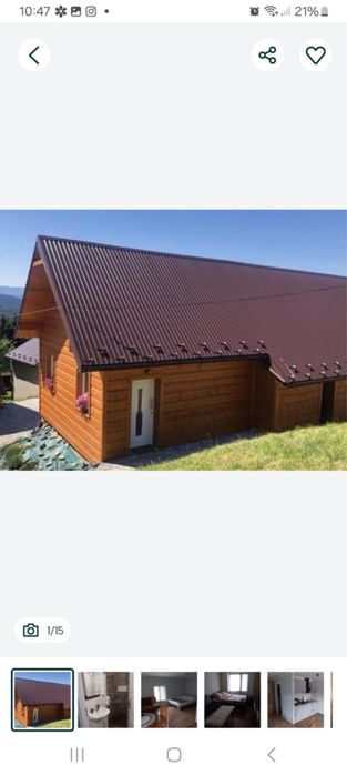 Domek z widokiem na góry