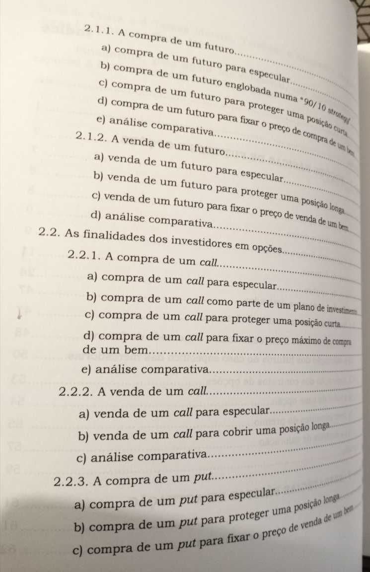 Futuros e Opções, João Paulo Peixoto