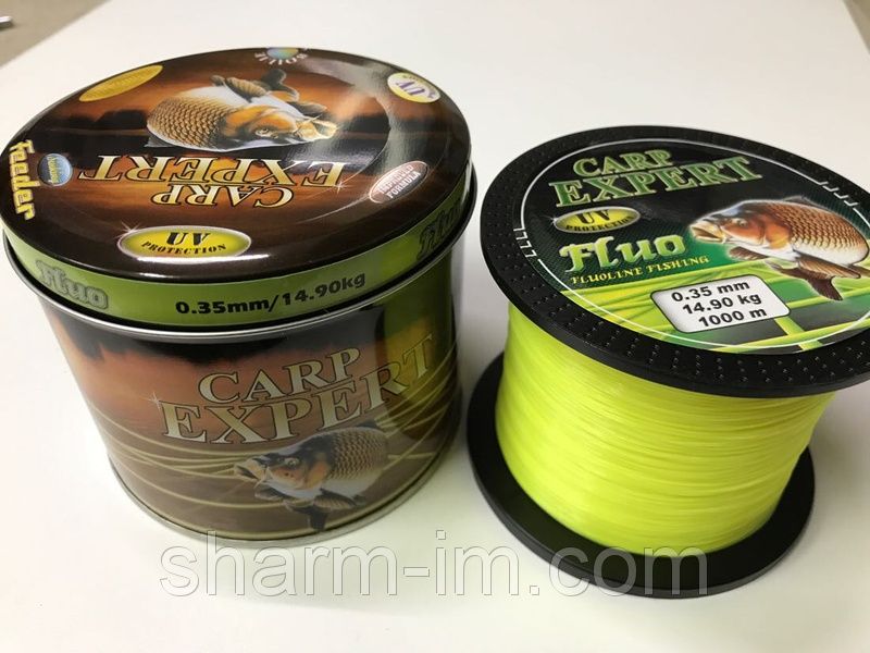 Леска Carp Expert UV Fluo Yellow или Fluo Orange 1 км 0,25-0,4 мм