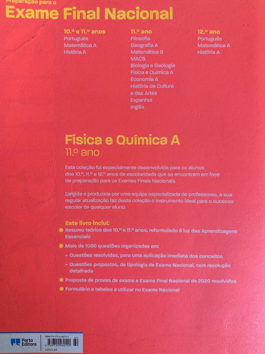 Livro preparação exame Física e Química