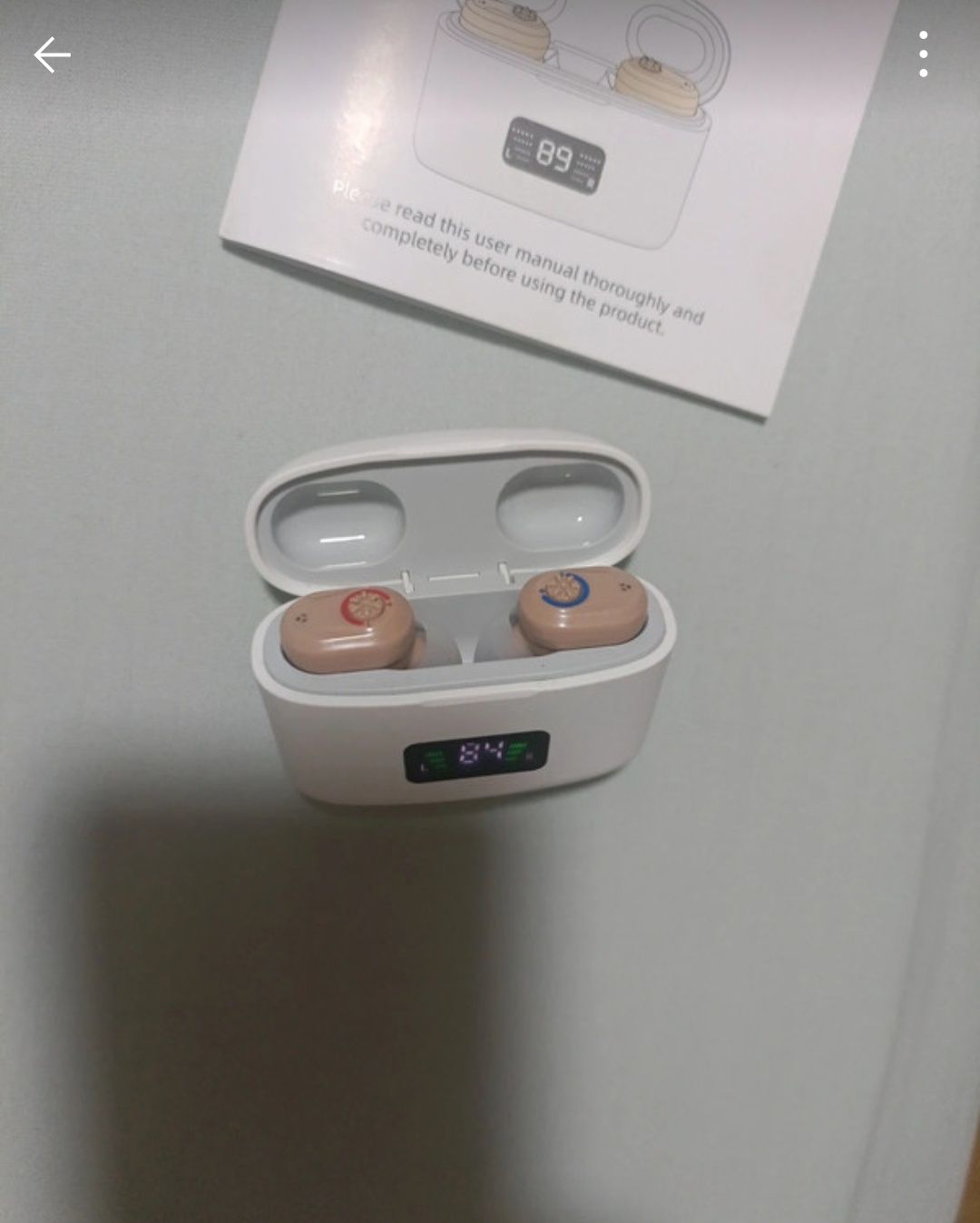 Mini aparelho auditivo Recarregável com redução ruido