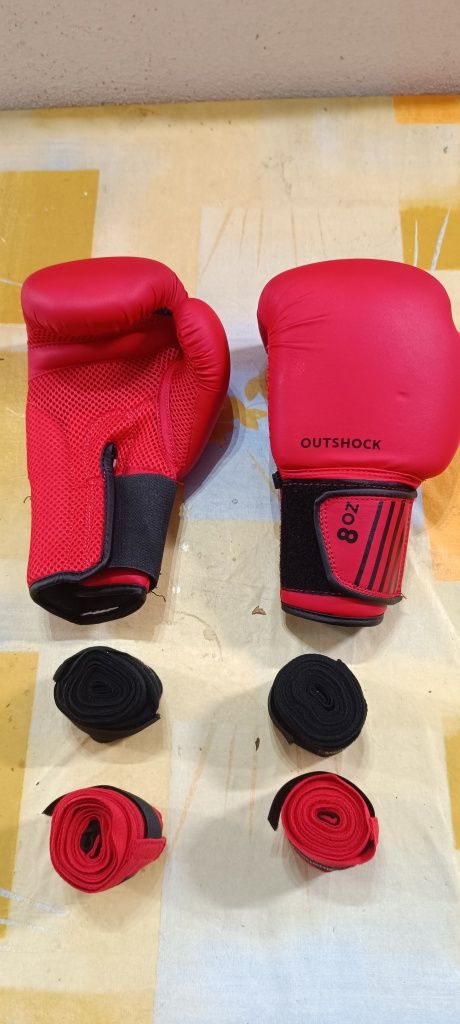 Luvas de box outshock com fitas
