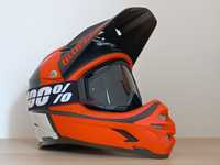 Kask fullface bluegrass intox + gogle 100%