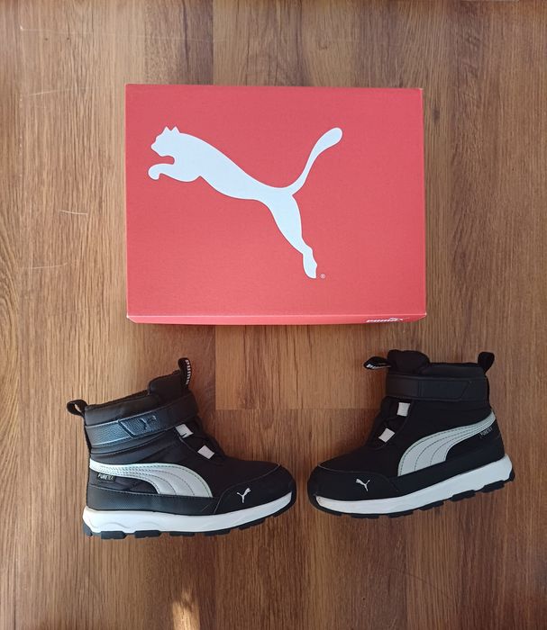 Czarne buty zimowe PUMA rozm. 27 - stan idealny