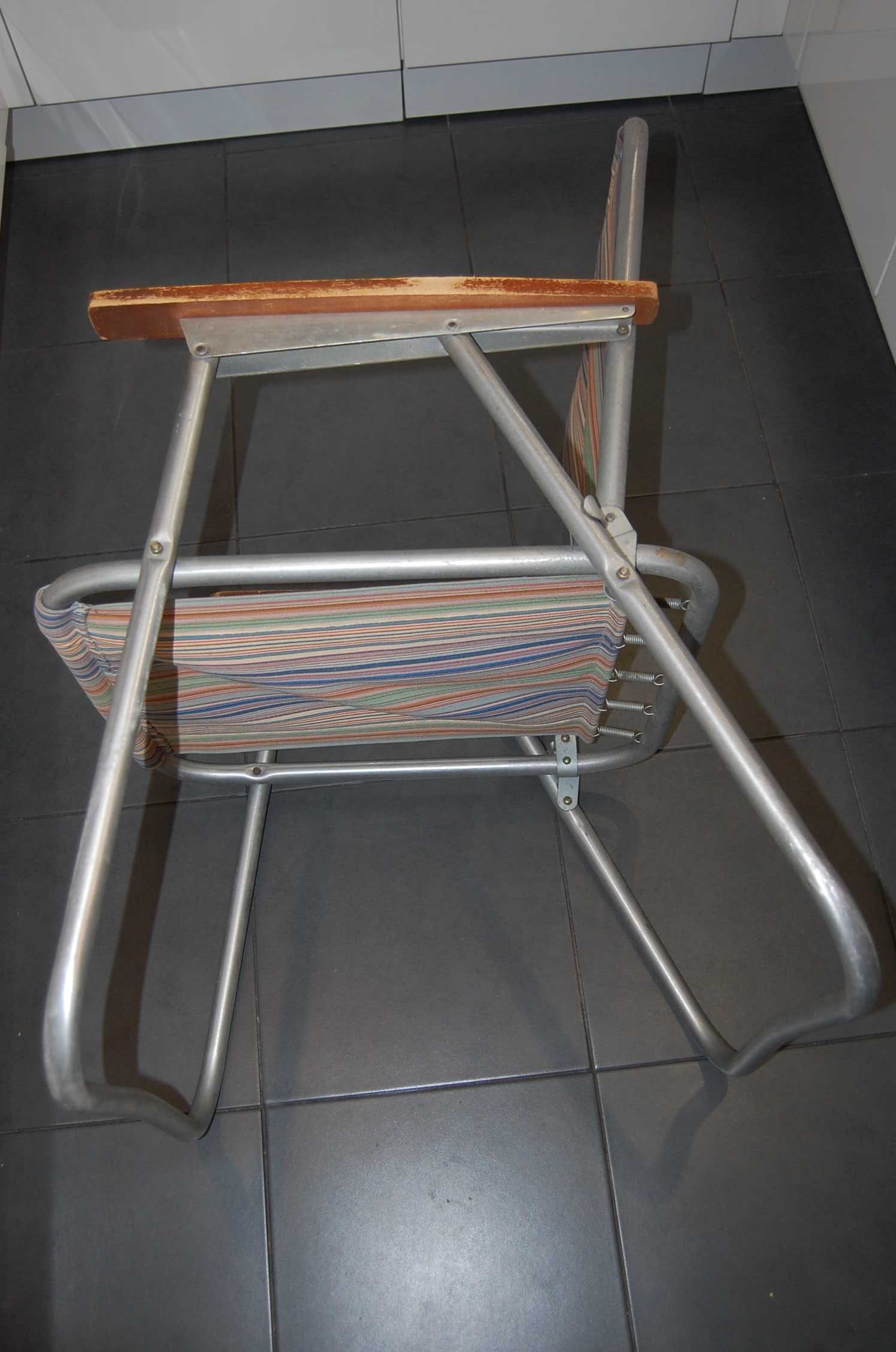 Krzesło, fotel turystyczny, składany - PRL
