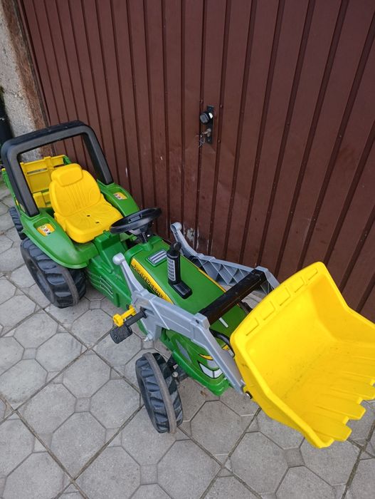 Traktor na pedały John Deere+tur+przyczepa