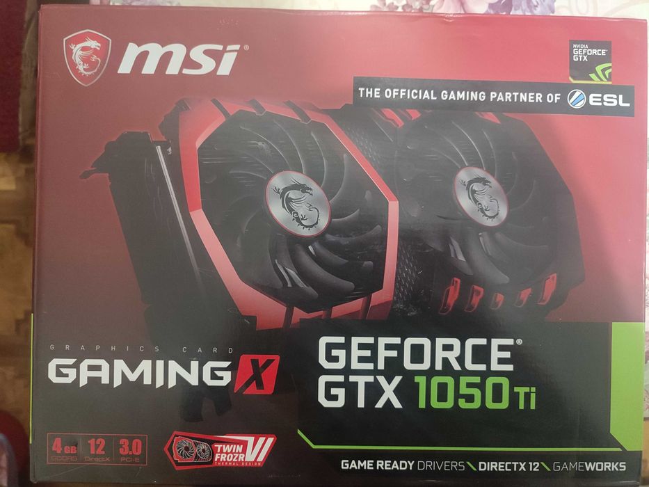 Відеокарта MSI 1050TI GAMING X 4GB 128 bit