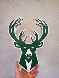 Herb MILWAUKEE BUCKS warstwowy 40cm