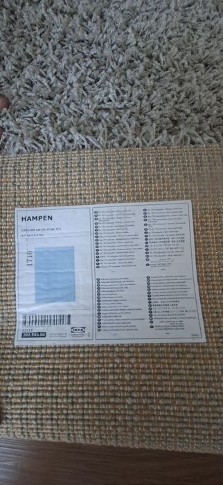 Tapete ikea 1,33x 195 como novo