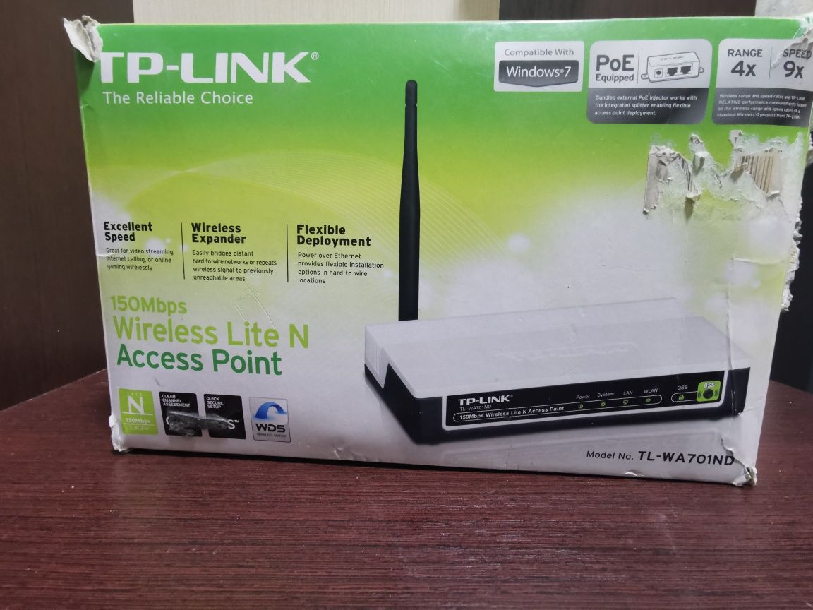 Точка доступу Wi-Fi TP-Link TL-WA701ND + подарок Wi-Fi адаптер