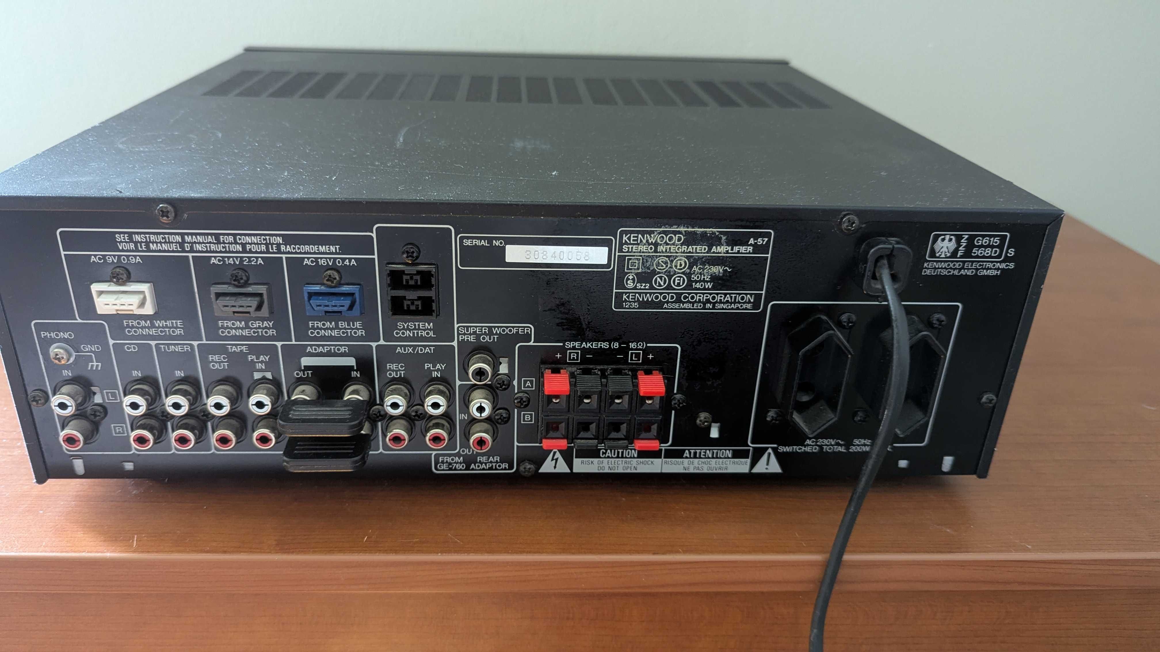 wzmacniacz Hi-Fi Kenwood A-57 z pilotem