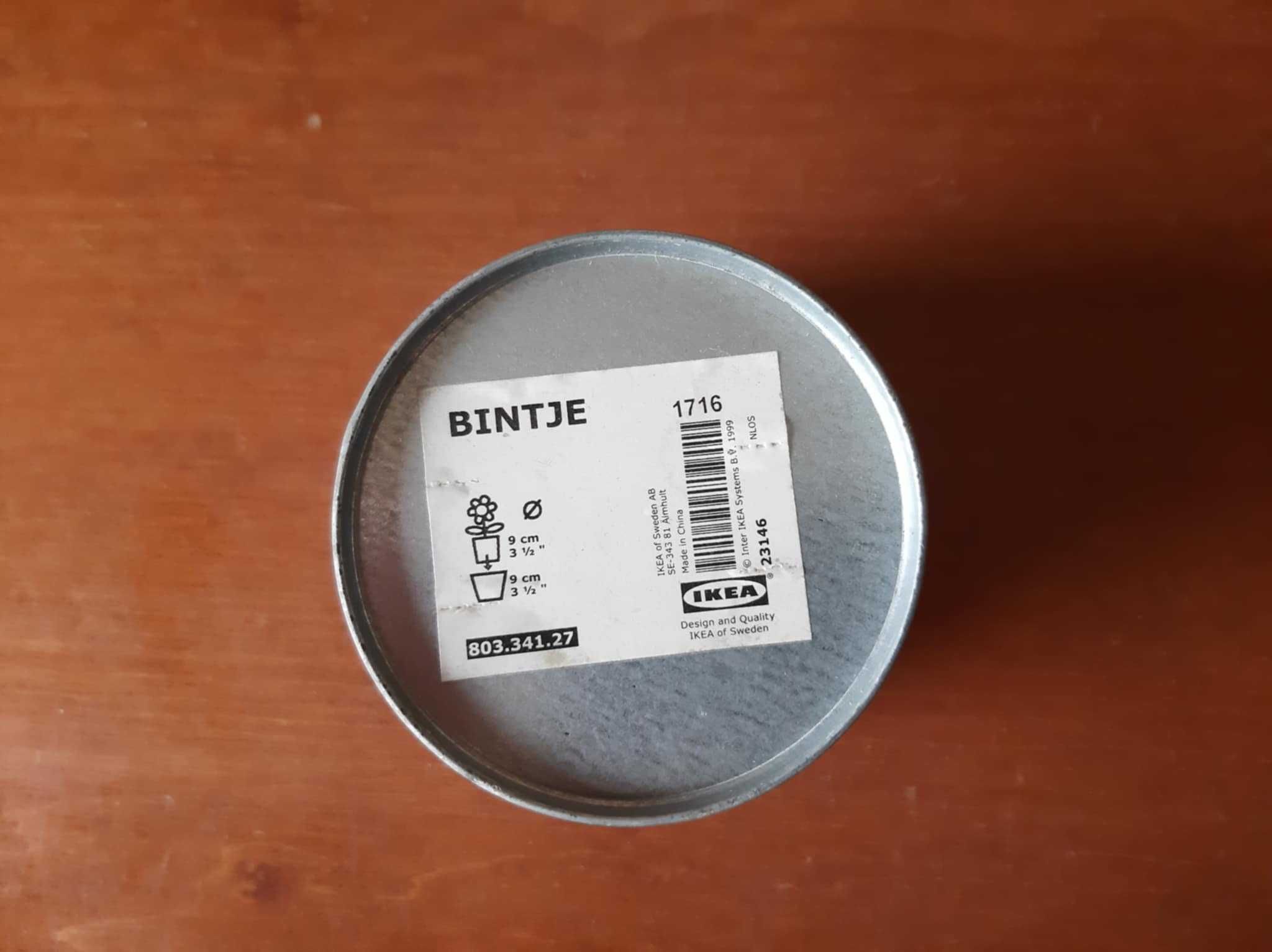 Osłonka doniczki stal galwanizowana IKEA Bintje średnica 9cm