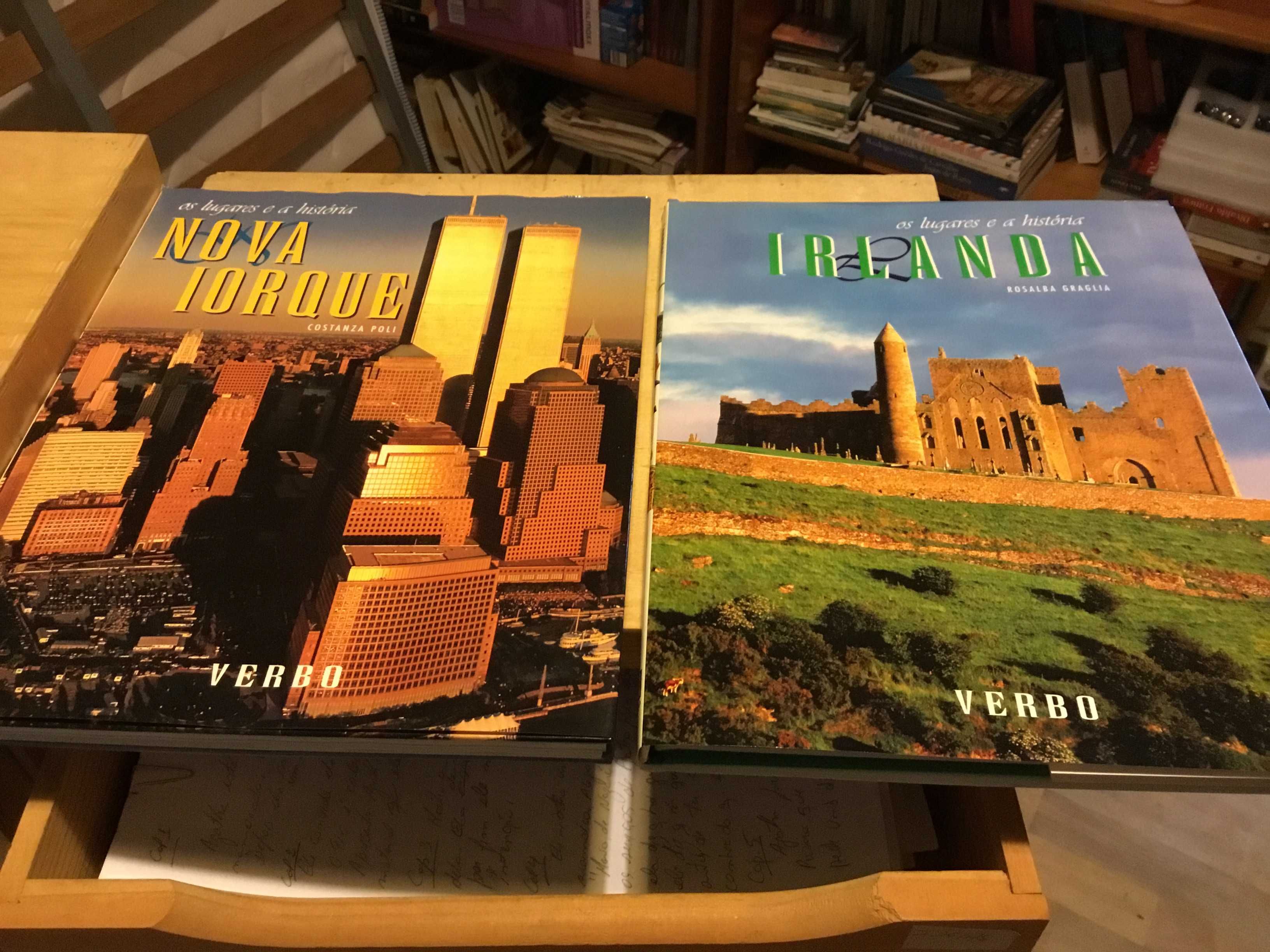 Livro sobre Nova York e Irlanda