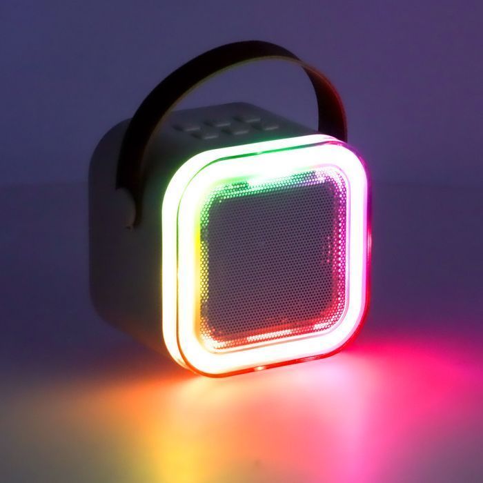 Zestaw Karaoke Głośnik Bluetooth Przenośny + 2 Mikrofony LED USB