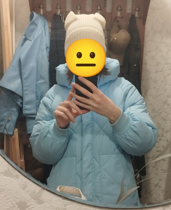 Блакитна  синя курточка женская куртка на зиму-осінь, жіноча курточка