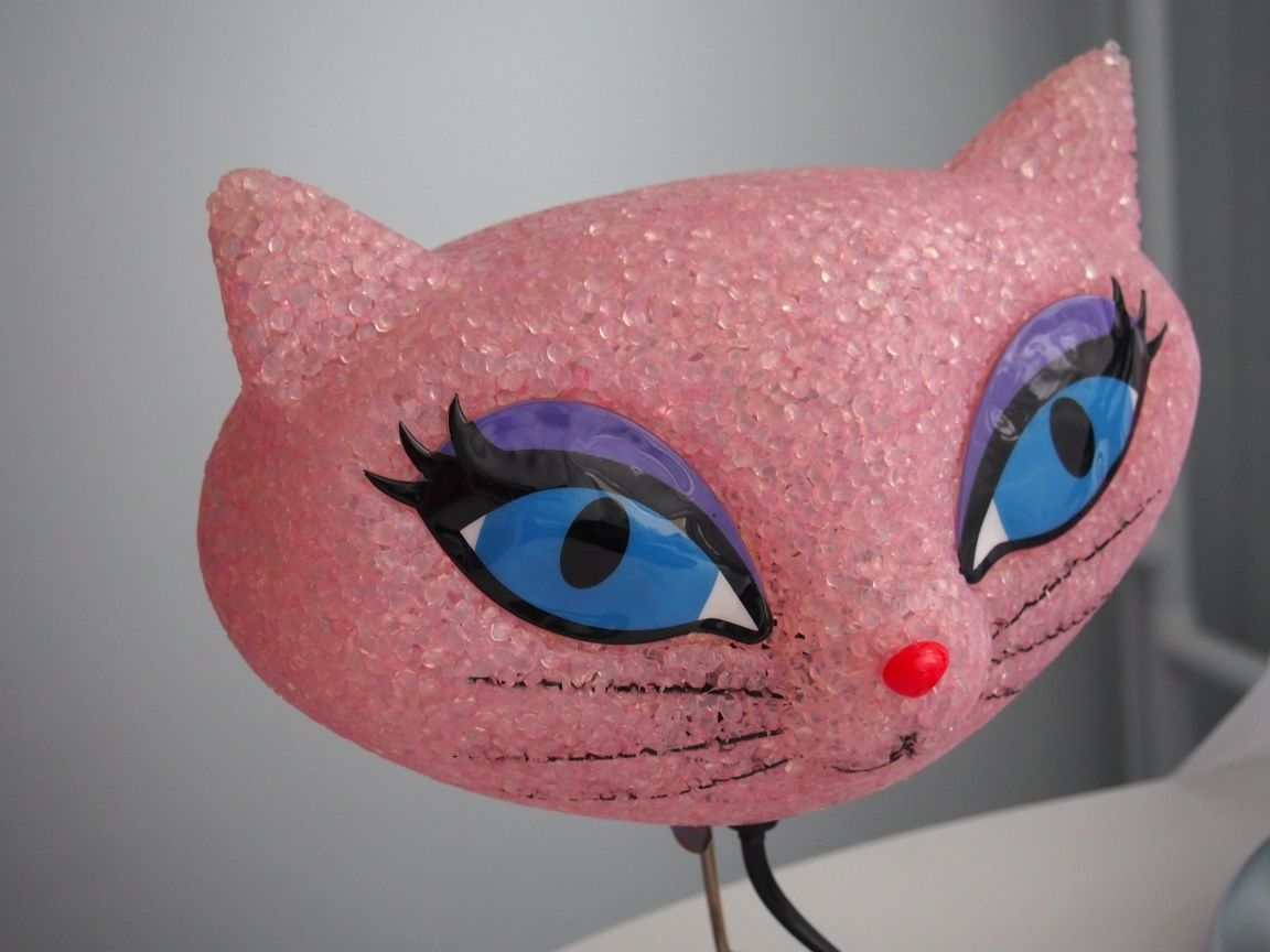 Lampka lampa nocna kot różowy pantera bratz 2000s vintage