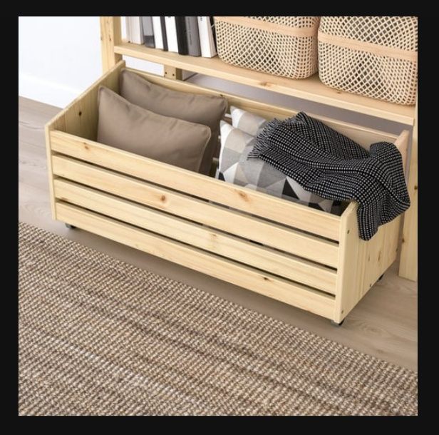 Ivar Ikea - Caixa de arrumação com rodas