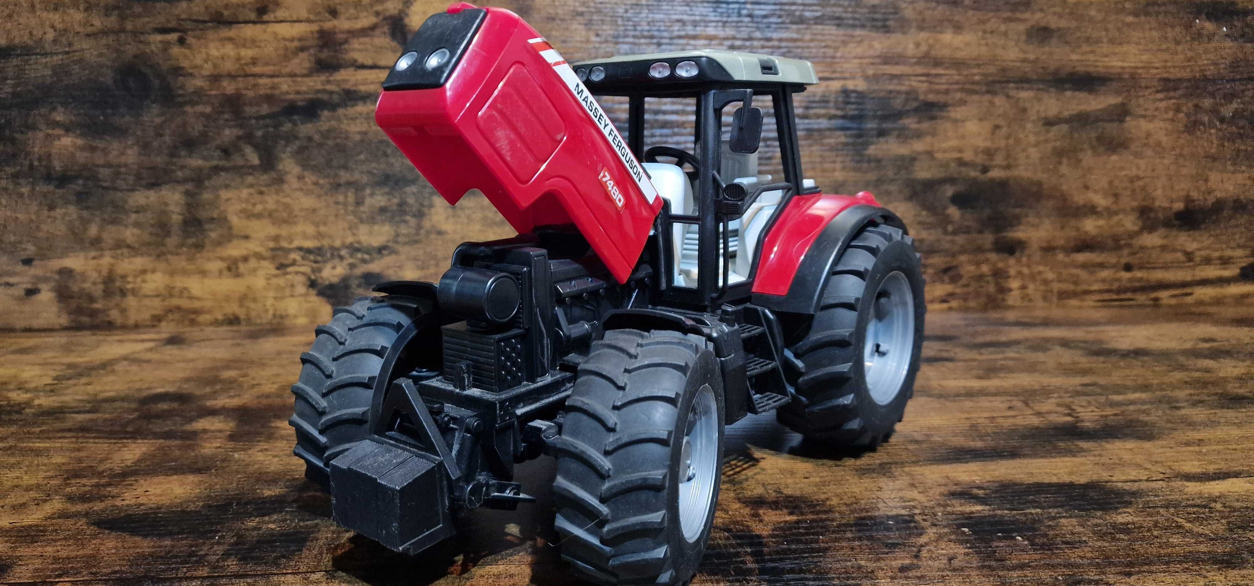 Zabawka MASSEY FERGUSON + pług Lemken