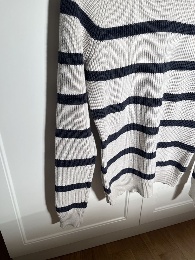 Sweter Blueprint rozm S, 100% bawełna, ciepły, gruby splot wygodny