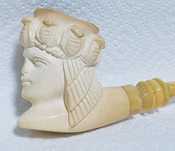 Fantástico antigo cachimbo em espuma do Mar "cabeça de Cleopatra"