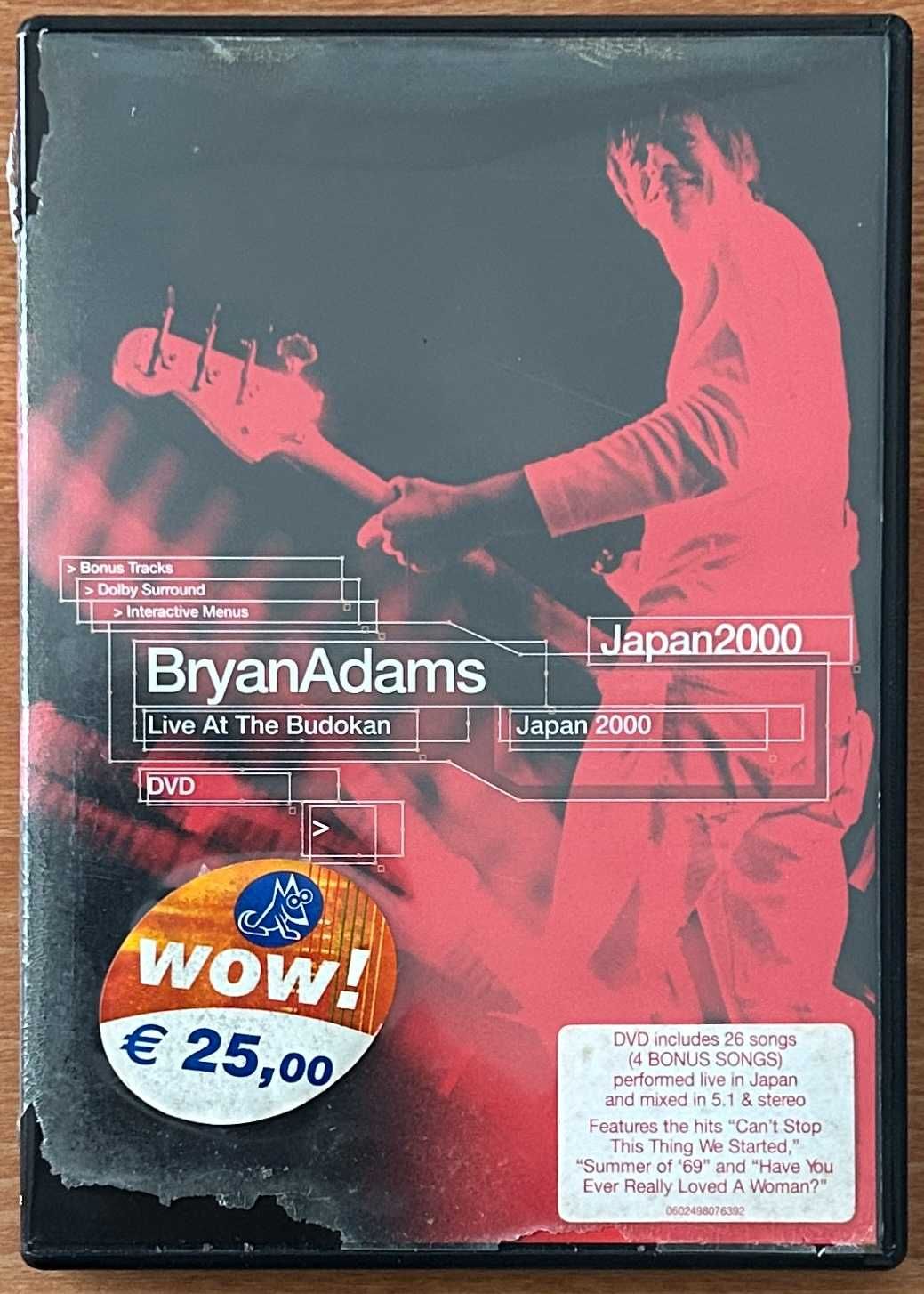 Bryan Adams - Live at the Budokan - Japan 2000 - DVD