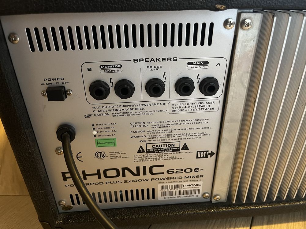 PHONIC 620+ powermixer mixer wzmacniacz