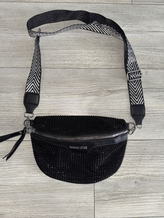 Сумка через плече з камінчика