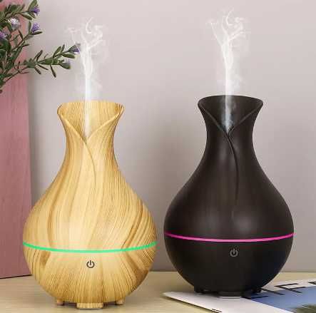 nawilżacz powietrza drewniany wazon