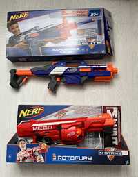 Бластер  Nerf N-Strike MEGA RotoFury и NERF ELITE RAPIDSTRIKE CS-18