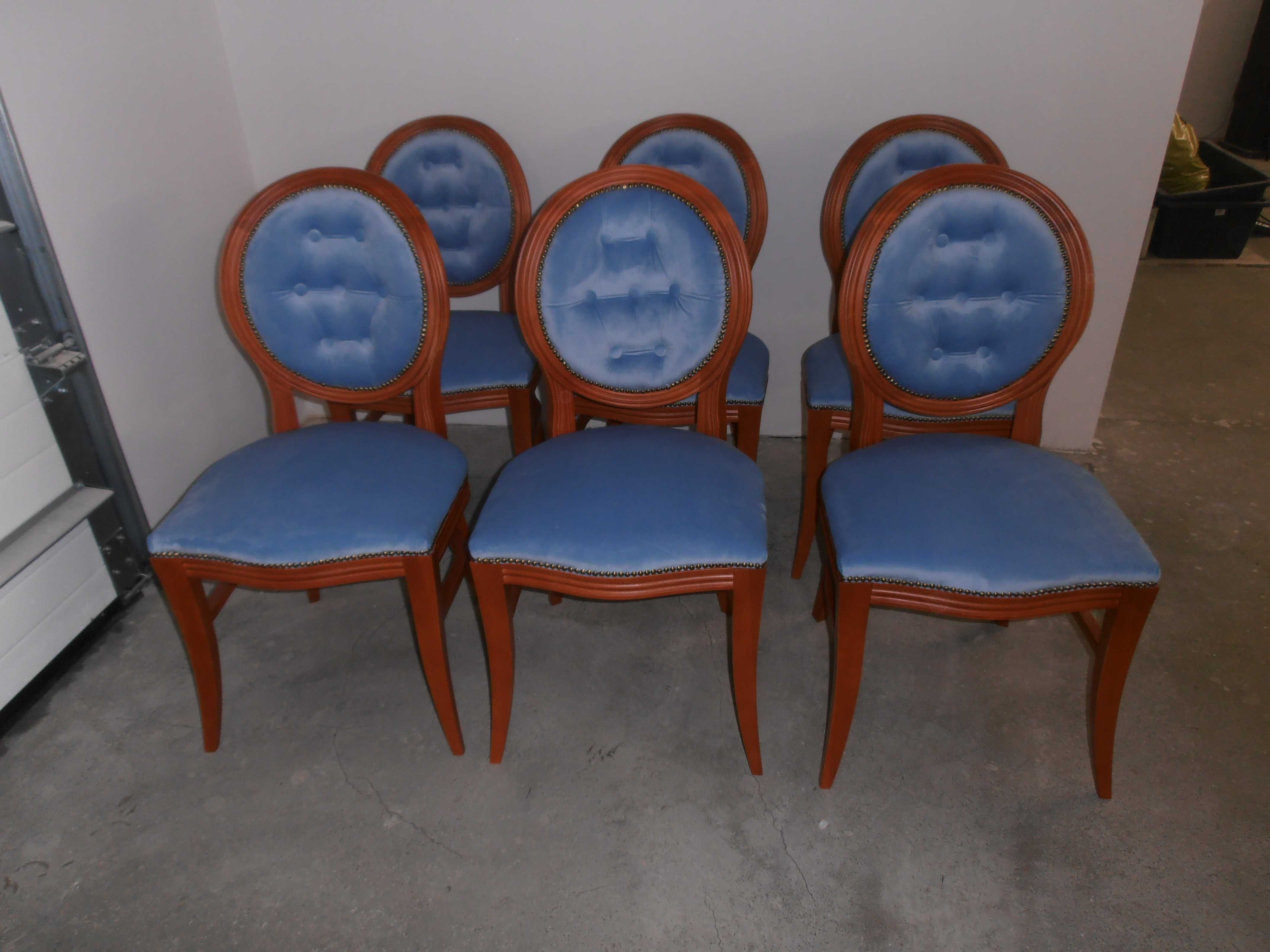 Krzesło stylowe włoskie pikowane guziki