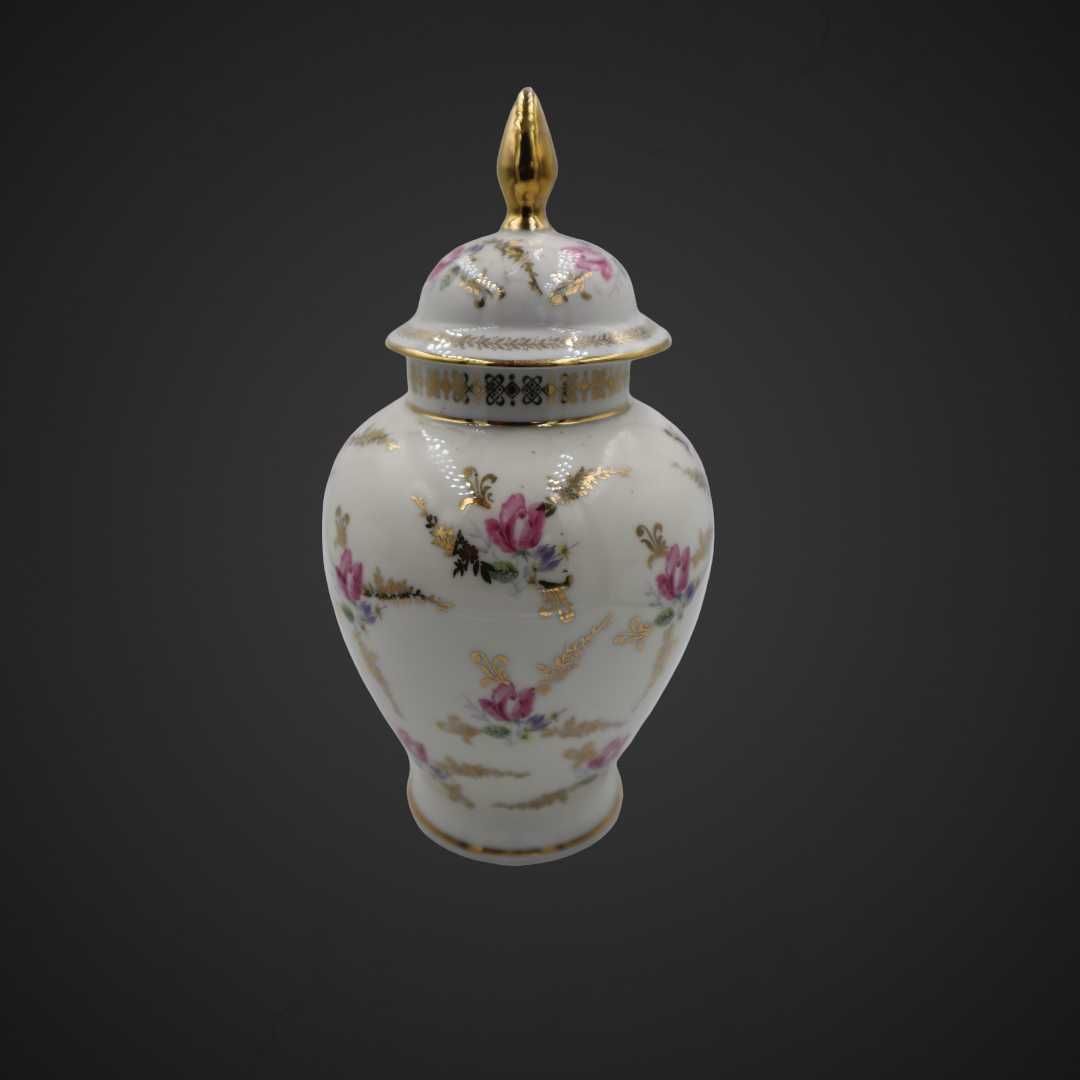 Amfora porcelanowa PM Dresden china sygnowana B41/041329