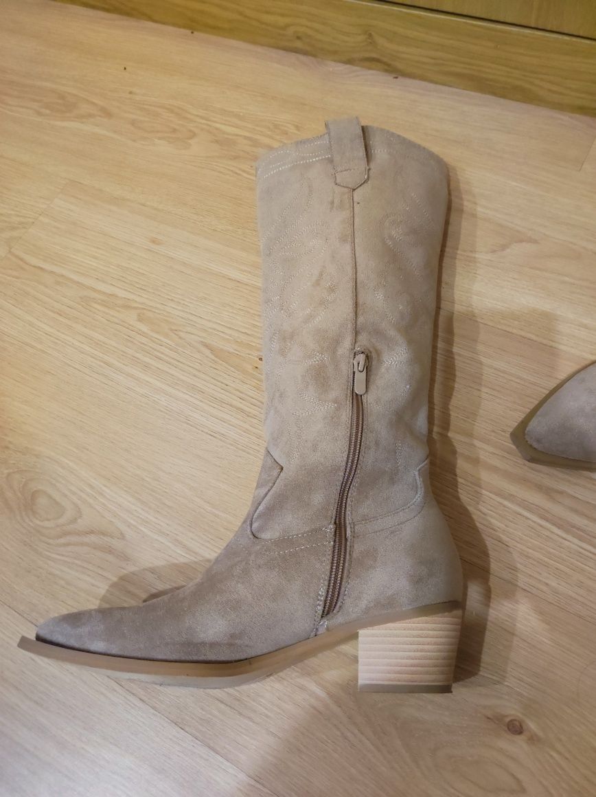 Botas texana 38 Camel Como NOVAS