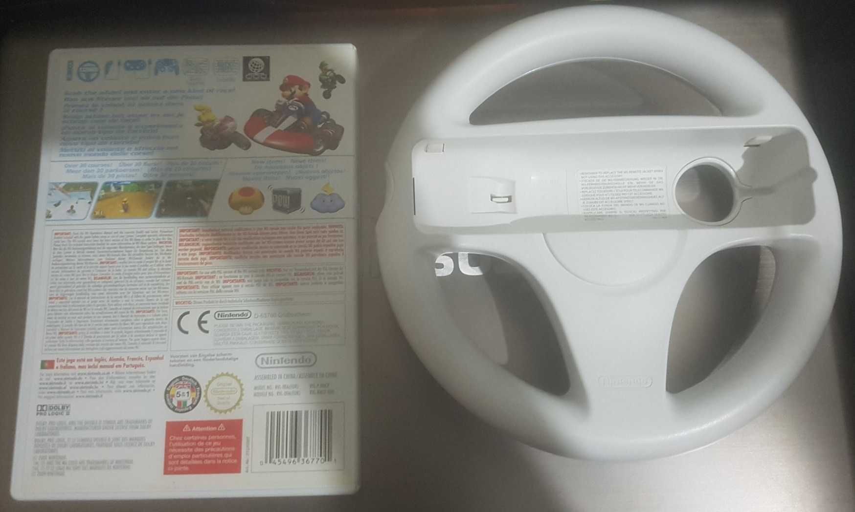 Jogos Mario Kart Wii + Volante e Mario Kart 8