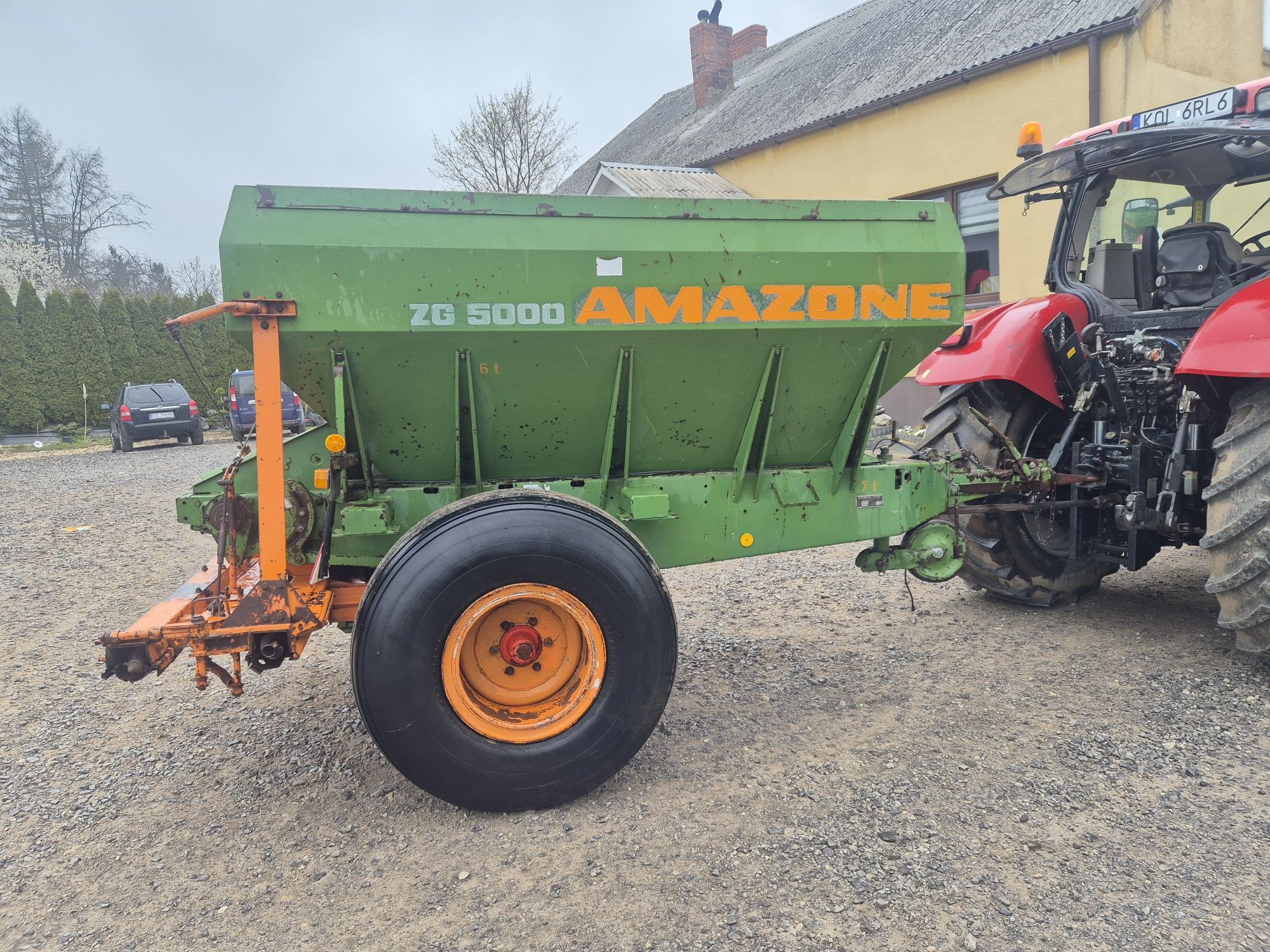 Amazone ZG 5000 ZGb rozsiewacz wapna zmijka