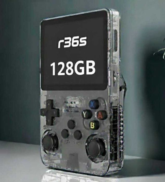 R36S 128GB Konsola retro czarna PSP PSX GBA Oryginał 100%