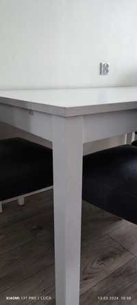 Stół rozkładany Ikea Bjursta + 4 krzesła henriksdal