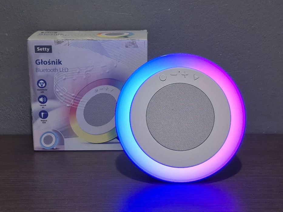 Głośnik Bluetooth LED SETTY Jak nowy!