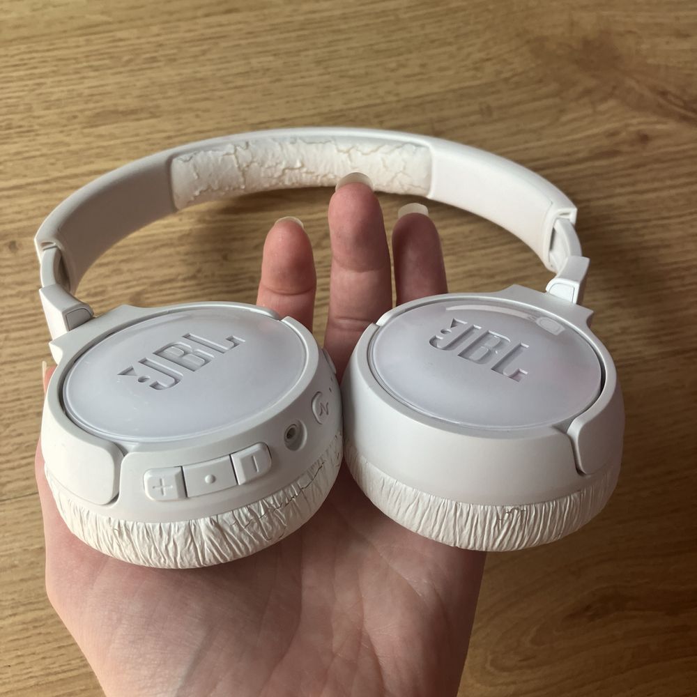 Słuchawki bezprzewodowe JBL Tune 600BTNC nauszne Bluetooth 4.1 białe