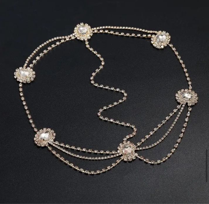 Прикраса на волосся з кристалами