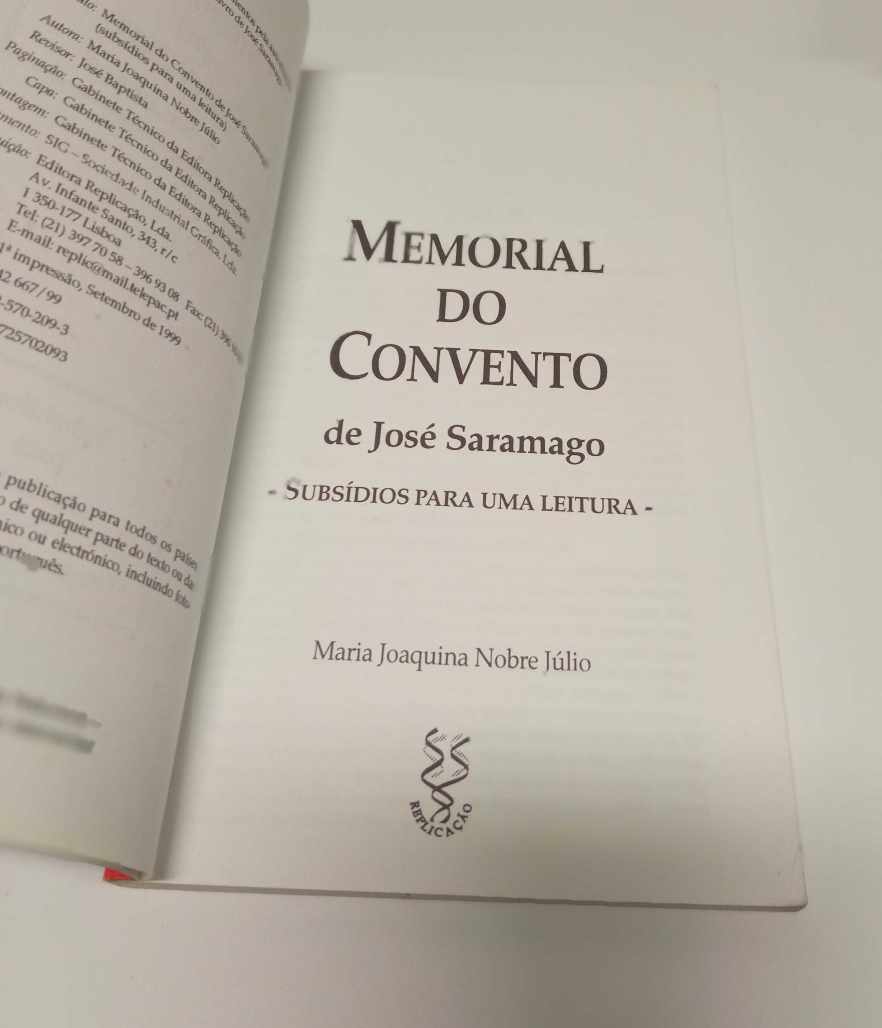 Memorial do Convento, de José Saramago