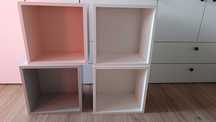 Półki Eket Ikea z listwami montażowymi