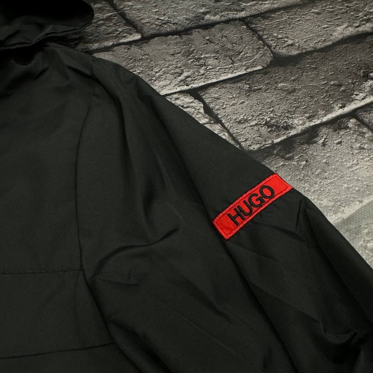 Чоловіча Вітровка Hugo Boss чорна весняна куртка Мужская топова люкс