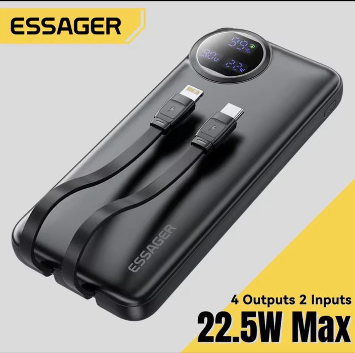 Essager 22,5 Вт Power Bank 10000 мАч