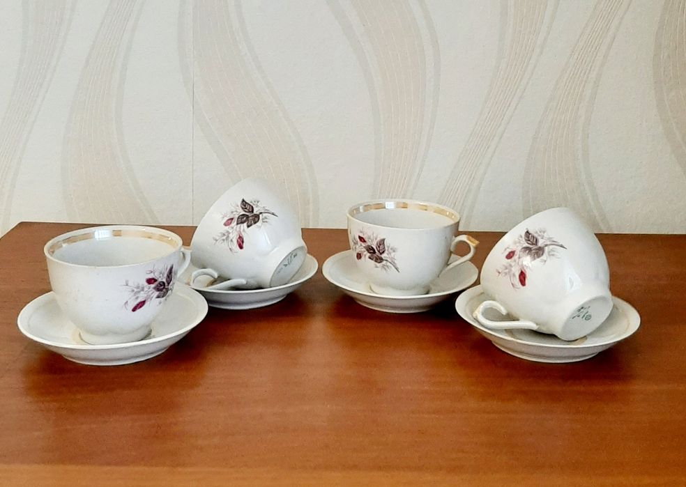 Чашки с блюдцами из СССР