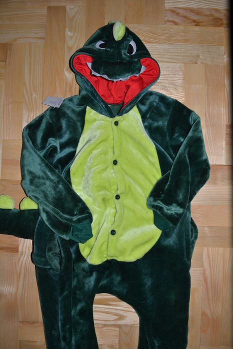 106^ Smok Dinozaur  strój piżama przebranie 5/6 Lat_110/116 cm