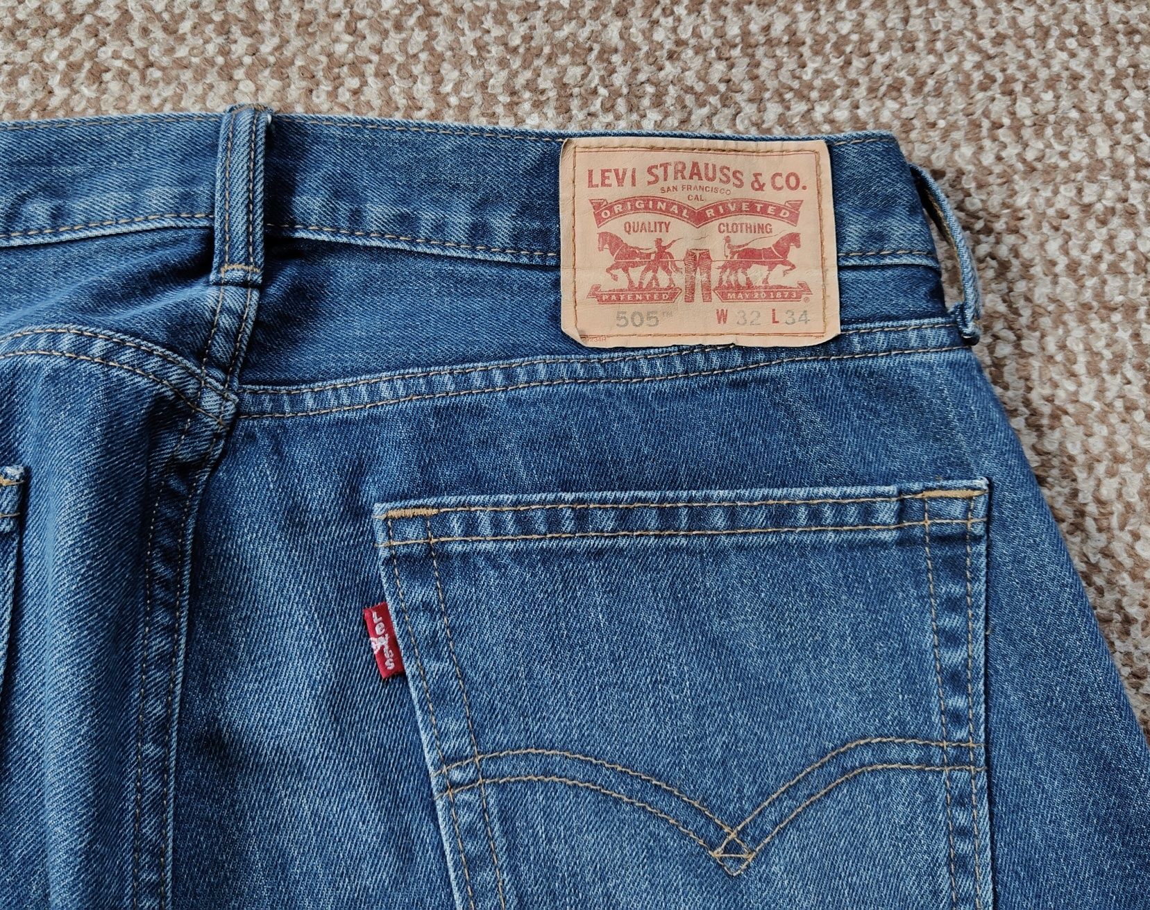 Levi's 505 джинси regular fit оригінал W32 L34 лівайс