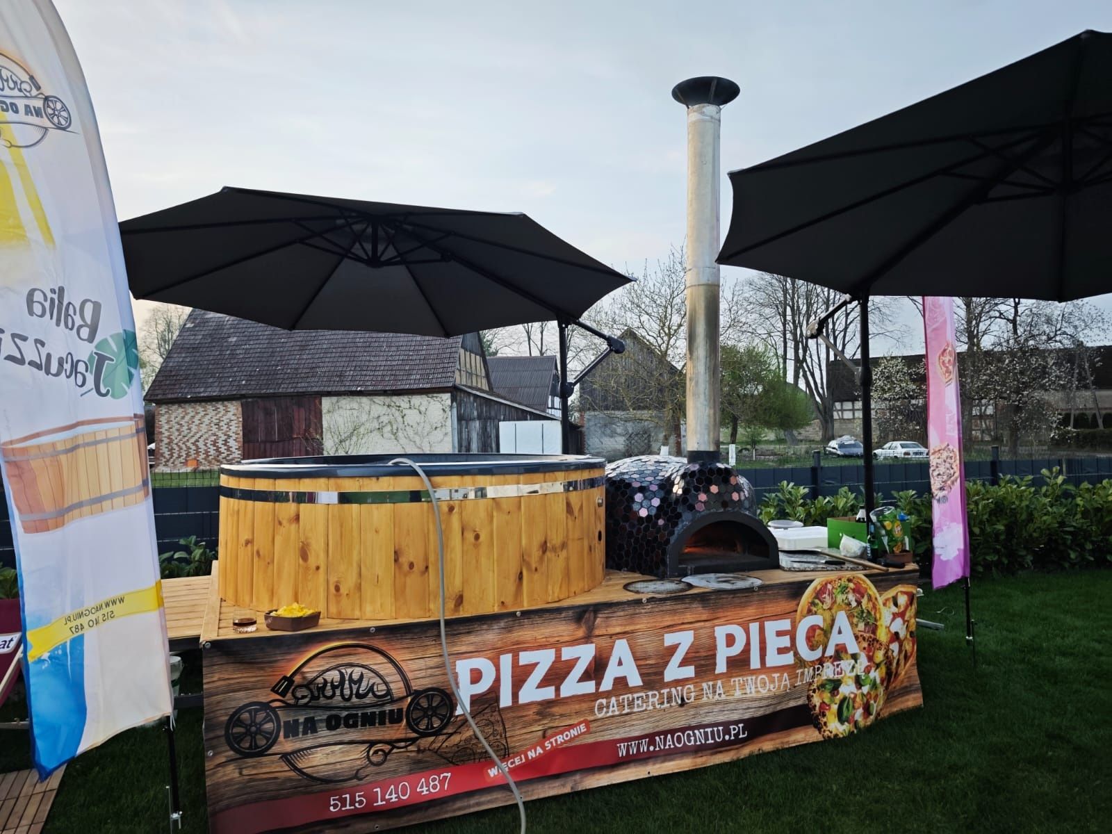jacuzzi i piecem do pizzy