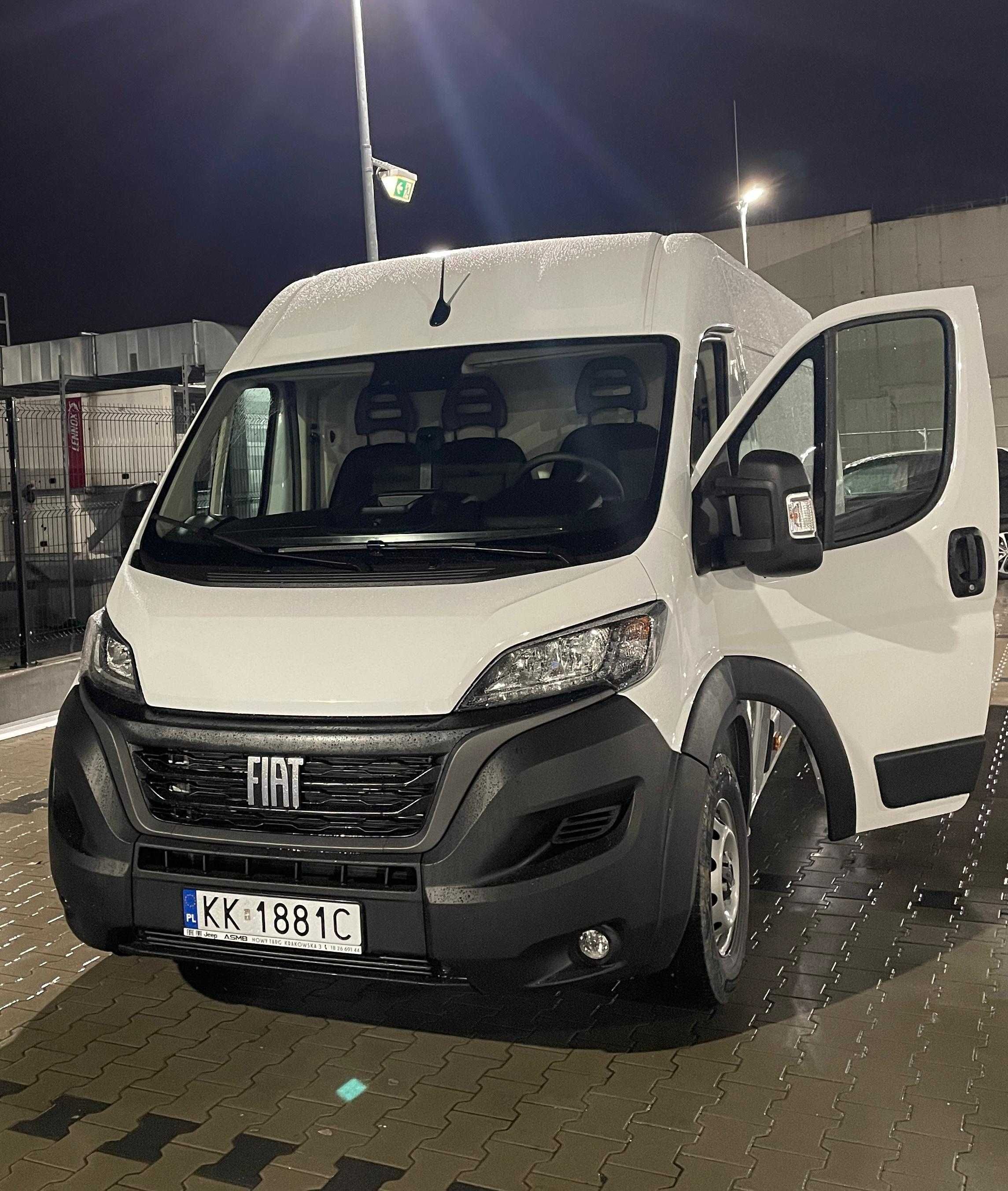 Wynajem NOWEGO samochodu dostawczego FIAT DUCATO NOWY Furgon L4H2 3.5t